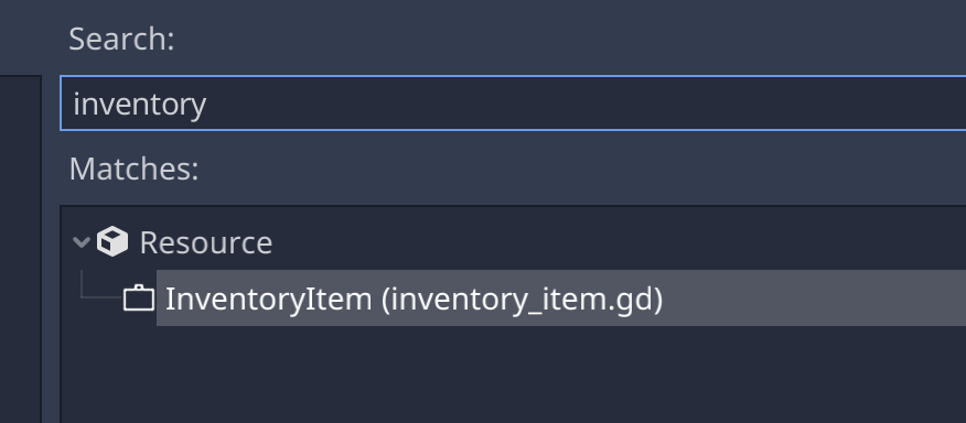 Creating a new inventory item resource